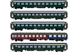 LS Models H0 (AC) SBB/DB Reisezugset D 568 Stuttgart - Singen - Zürich HB, Ep. IV, 5-tlg.