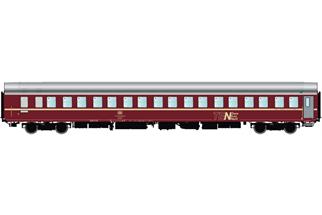 LS Models H0 DB Schlafwagen T2S WLABsm 166, TEN rot, Ep. IVb