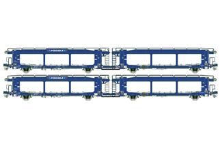 LS Models H0 MOSOLF Autotransportwagen-Set Laaers, Ep. VI, 2-tlg.