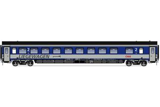 LS Models H0 ÖBB Bcmz, Liegewagen, ultramarinblau/achatgrau, 2. Betriebsnummer