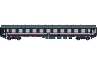 LS Models H0 SNCB Liegewagen I5 Bc10, SKI-EXPRESS, blau/rosa, Ep. VI