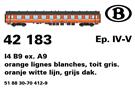 LS Models H0 SNCB Reisezugwagen I4 B9 ex A9, orange C1, 2. Klasse, Ep. IV-V