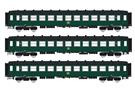 LS Models H0 SNCB Reisezugwagen-Set I2 B/B/B, Ep. IIIc, 3-tlg.