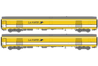 LS Models H0 SNCF Postwagen-Set PA UIC, 2-tlg.