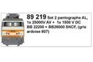 LS Models H0 Stromabnehmer AL, gris ardoise 807, zu BB 22200/BB 26000 (Inhalt: 2 Stk.)