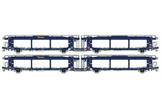 LS Models H0 Touax Autotransportwagen-Set Laaers, Ep. VI, 2-tlg.