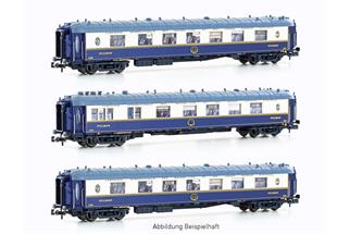 LS Models N CIWL Pullmanwagen-Set WP/WPc/WP, blau/creme, Ep. IIIa, 3-tlg.