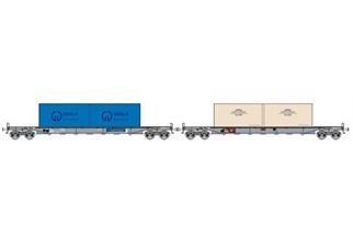 LS Models N SNCF Glastransportwagen Smms/Uais VEGALA / Saint Gobain