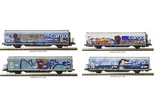 Mabar N ÖBB Kühlwagen-Set Hbbills-uy, Graffiti, 2-tlg.