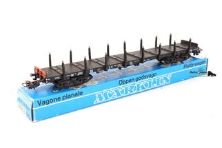 Märklin 4663 H0 DB Flachwagen, schwarz (OCC)