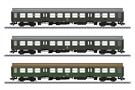 Märklin H0 (AC) DR Personenwagen-Set Halberstädter Mitteleinstiegswagen, Ep. IV, 3-tlg.