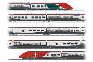 Märklin H0 (AC Sound) SBB Elektrotriebzug-Grundset RABe 501 004-2, Ep. VI, 7-tlg.