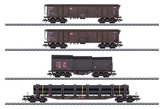 Märklin H0 DB AG Güterwagen-Set, gealtert, Ep. V, 4-tlg. (MHI)