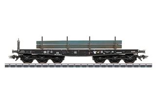Märklin H0 DB Schwerlast-Flachwagen SSym 46, Stahlbrammenladung, Ep. III