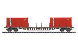 Märklin H0 DSB Rungenwagen Rs, 2x20'-Container, Ep. V