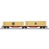 Märklin H0 Touax Doppel-Containertragwagen Sggrss 80, msc, Ep. VI