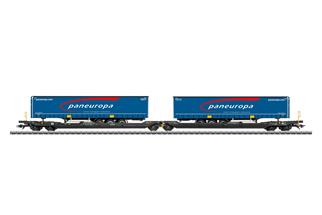 Märklin H0 TXL Doppel-Taschenwagen Sdggmrss, Paneuropa, Ep. VI