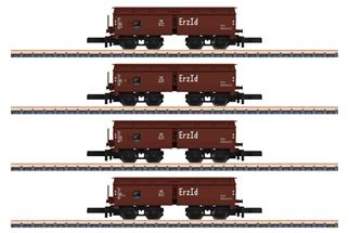 Märklin Z DB Selbstentladewagen-Set Erz Id OOtz 44, Ep. III, 4-tlg.