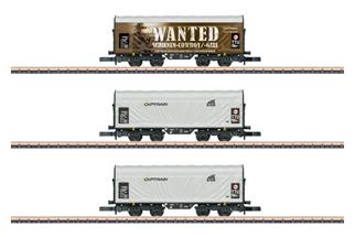 Märklin Z ERR Schiebeplanenwagen-Set Shimmns, Ep. VI, 3-tlg.