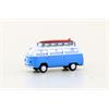 Minis N VW T2 Bus, blau/weiss mit Surfbrett