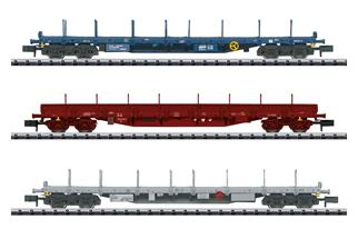 Minitrix N CFL/SNCB Rungenwagen-Set, Ep. VI, 3-tlg.