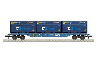 Minitrix N GATX Containertragwagen Sgnss, CD Cargo, Ep. VI