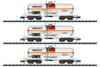 Minitrix N Millet Kesselwagen-Set, Ep. VI, 3-tlg.