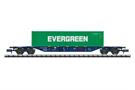 Minitrix N RRL Containertragwagen Sgnss, Evergreen, Ep. Vi