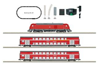 Minitrix N (Sound) DB AG Startset Diesellok BR 245 mit Regional-Express, Ep. VI