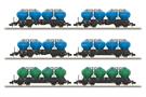 Minitrix N Transportservis Silowagen-Set Uacs, Ep. VI, 6-tlg.