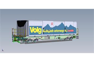 MK Modells IIm RhB Containertragwagen Sb 65612, Volg