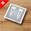 mobax.de H0 Kein Vortritt-Strassenmarkierung weiss Schweiz
