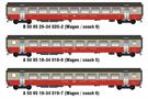 Models World H0 (AC) SBB Schnellzugwagen-Set 3 Swiss Express, Ep. IV, 3-tlg.