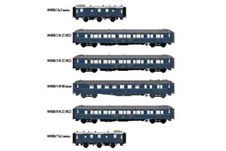 Models World H0 (DC) CIWL Reisezugwagen-Set Bombay Express 1933, Ep. II, 6-tlg.