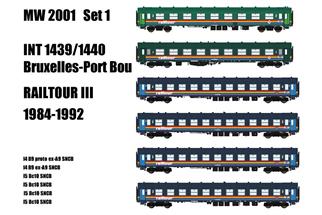 Models World H0 Railtour Zugset 1 INT 1438/1440 Camino Azul, 6-tlg.