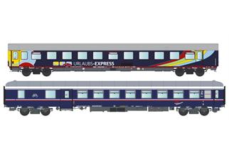 Models World H0 Train4you Nachtzug-Wagenset 2 Urlaubs-Express, Ep. VI, 2-tlg.