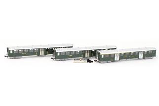 MW-Modell N SBB Leichtstahlwagen-Set, Ep. III, 3-tlg.