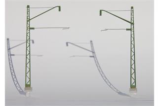 N-Train N Oberleitung DRG 1928 Gittermast mit Ausleger (5 A1+ 5 B1)