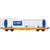NME H0 (AC) Wascosa 48'-Container-Tragwagen Sgmmns, 45'-Container BASF blau, Ep. VI