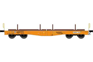 NME H0 (AC) Wascosa Containertragwagen Sgmmns, Green Cargo, orange, Ep. VI