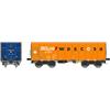 NME H0 (AC) Wascosa Hochbordwagen Eamnos, BELog, orange/blau, Ep. VI