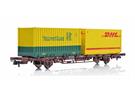 NMJ H0 CargoNet Containertragwagen Lgns 42 76 443 2062-9, Tollpost-Globe/DHL