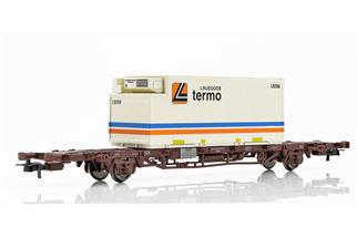 NMJ H0 CargoNet Containertragwagen Lgns 42 76 443 2142-9, Linjegods termo
