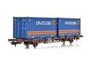 NMJ H0 CargoNet Containertragwagen Lgns 42 76 443 2413-4, Linjegods