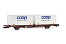 NMJ H0 Green Cargo Containertragwagen Lgjns 42 74 443 1 295-8, Coop