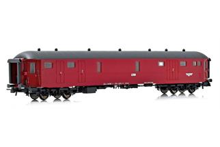 NMJ H0 NSB Gepäckwagen DF37 21307, rot/schwarz