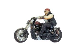 Noch H0 3D-Master-Einzelfigur Chopper mit Rocker, fahrend