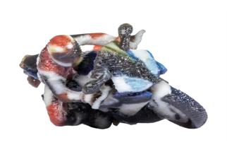 Noch H0 3D-Master-Einzelfigur Sportmotorrad in Kurve, fahrend