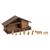 Noch H0 L-C minis Weihnachtsmarkt-Krippe mit Figuren in Holz (Inhalt: 8 Stk)