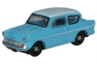 Oxford N Ford Anglia, carribean turquoise/white